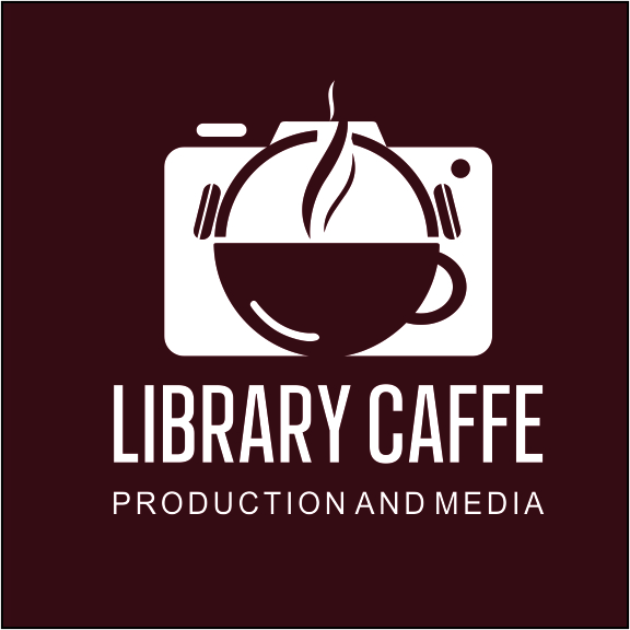 Library Caffe Brand Logo